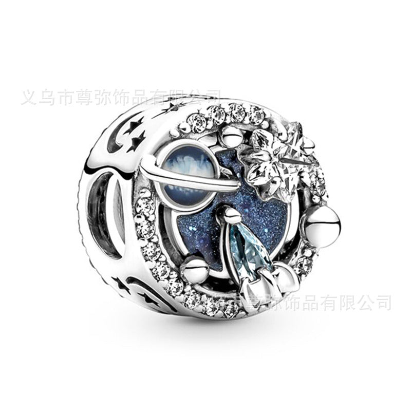 Diy handmade beaded star moon owl turtle hanging blue zinc alloy jewelry wholesale