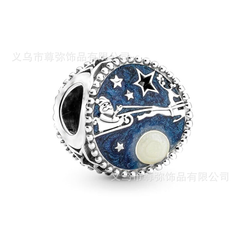 Diy handmade beaded star moon owl turtle hanging blue zinc alloy jewelry wholesale