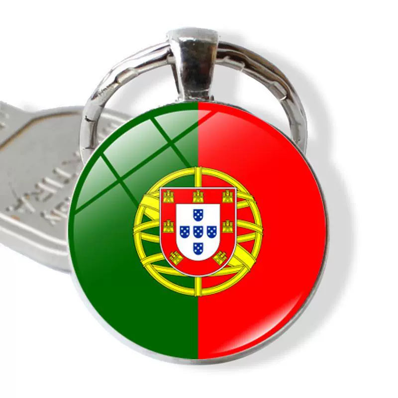 New Arrival Ukraine Russia US Keychain Pendant Cross-Border New Accessories Metal Key Ring Creative Gift