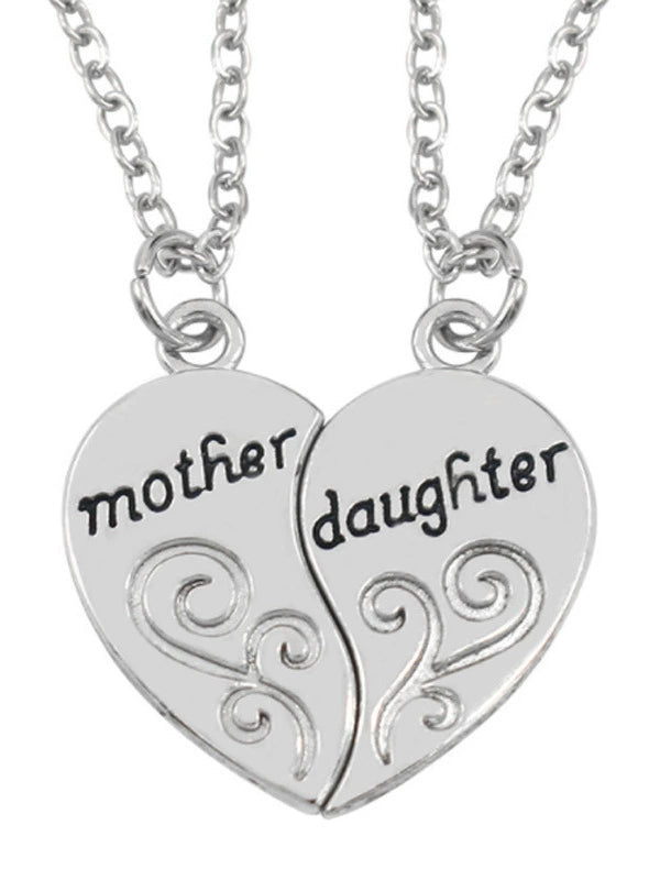 Hot Mother Daughter Mother and Daughter Necklace Two-Part Heart Necklace