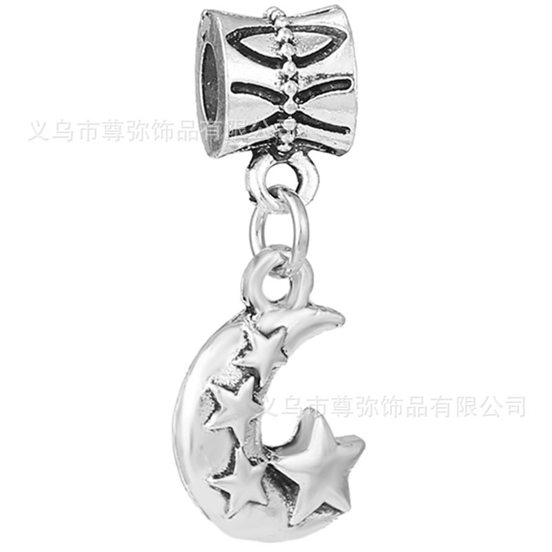 Diy handmade beaded star moon owl turtle hanging blue zinc alloy jewelry wholesale