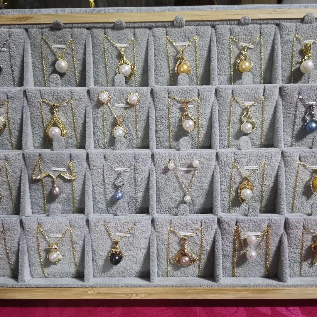 New Bamboo and Wood Jewelry Necklace Display Rack Earrings Pendant Storage Rack Jewelry Display Props