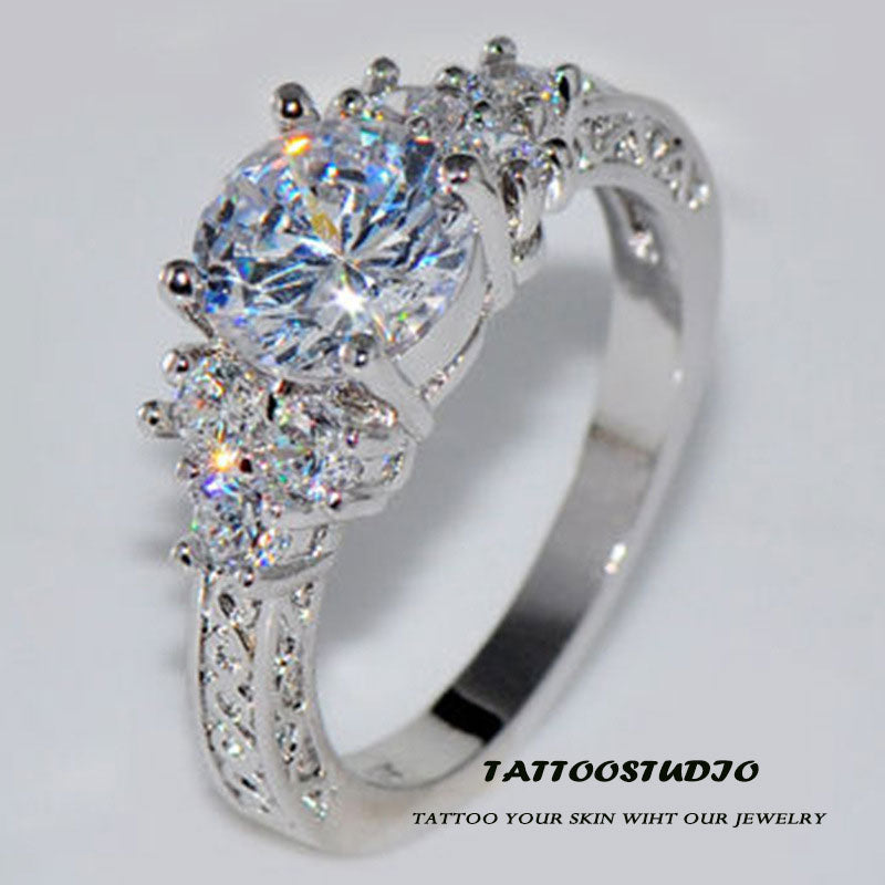 Moissanite Artificial Diamond Wedding Gift for Girlfriend