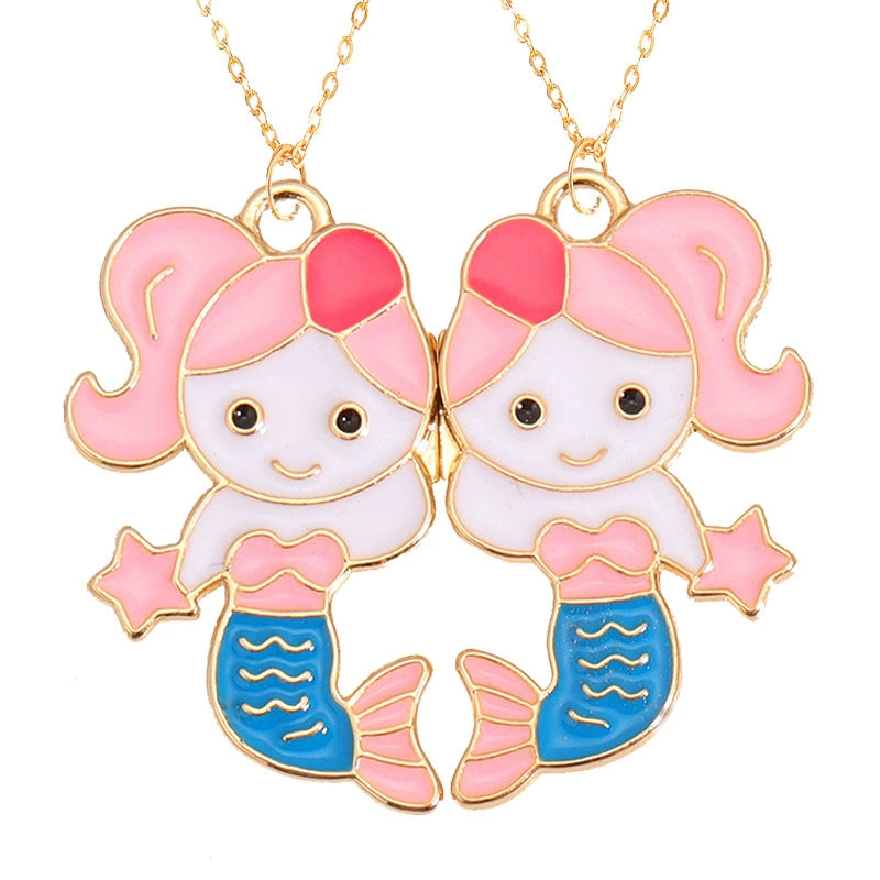 Good Friend Magnetic Kids Girlfriends Student Pair Necklace