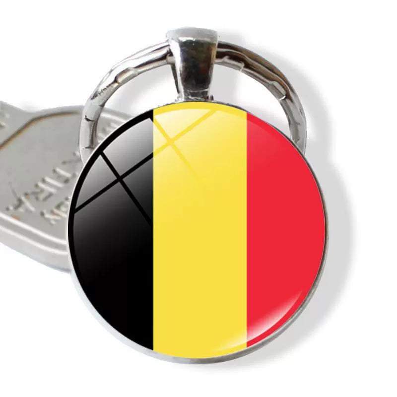 New Arrival Ukraine Russia US Keychain Pendant Cross-Border New Accessories Metal Key Ring Creative Gift