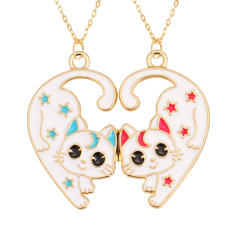 Good Friend Magnetic Kids Girlfriends Student Pair Necklace