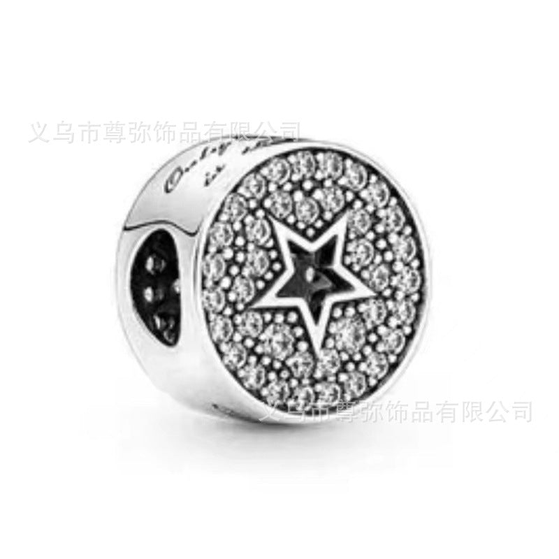 Diy handmade beaded star moon owl turtle hanging blue zinc alloy jewelry wholesale