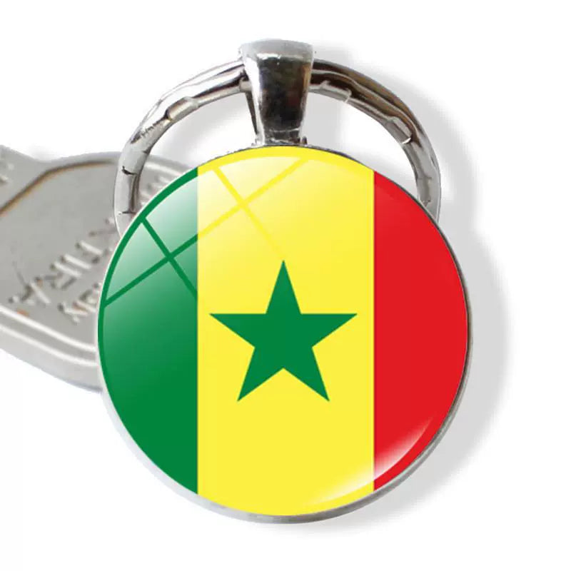 New Arrival Ukraine Russia US Keychain Pendant Cross-Border New Accessories Metal Key Ring Creative Gift