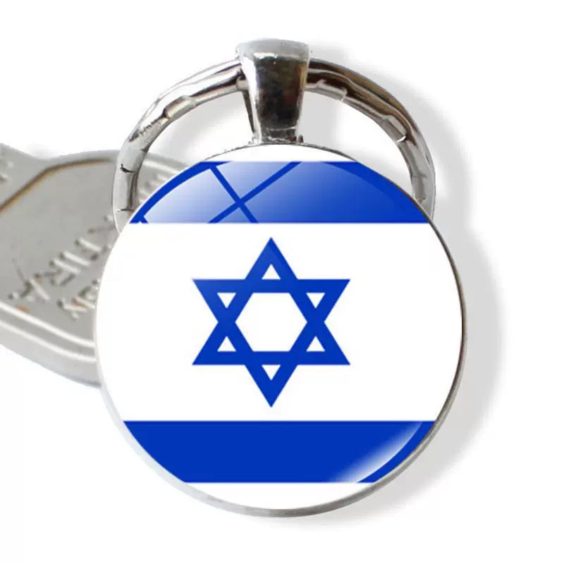 New Arrival Ukraine Russia US Keychain Pendant Cross-Border New Accessories Metal Key Ring Creative Gift