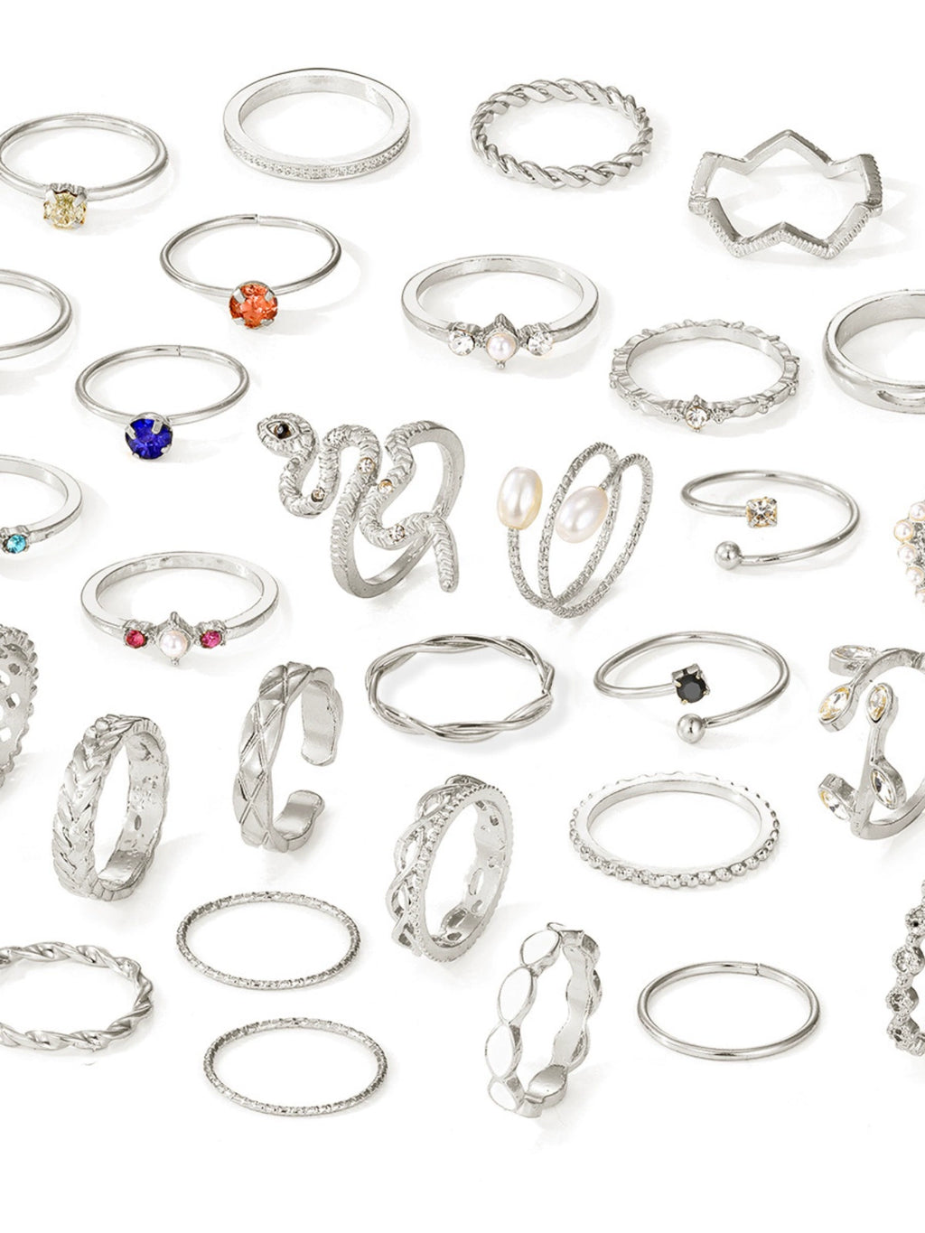 Snake Year Zodiac Year Opening Ring Suit Female 2024 New Arrival Accessible Luxury Fancy Ring Special-Interest Design