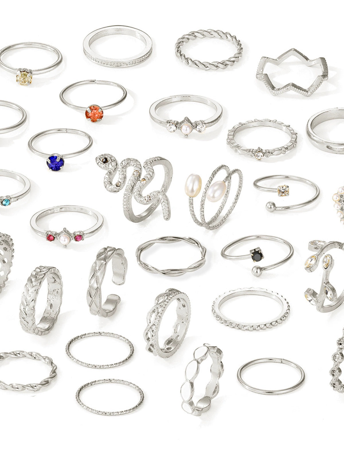 Snake Year Zodiac Year Opening Ring Suit Female 2024 New Arrival Accessible Luxury Fancy Ring Special-Interest Design