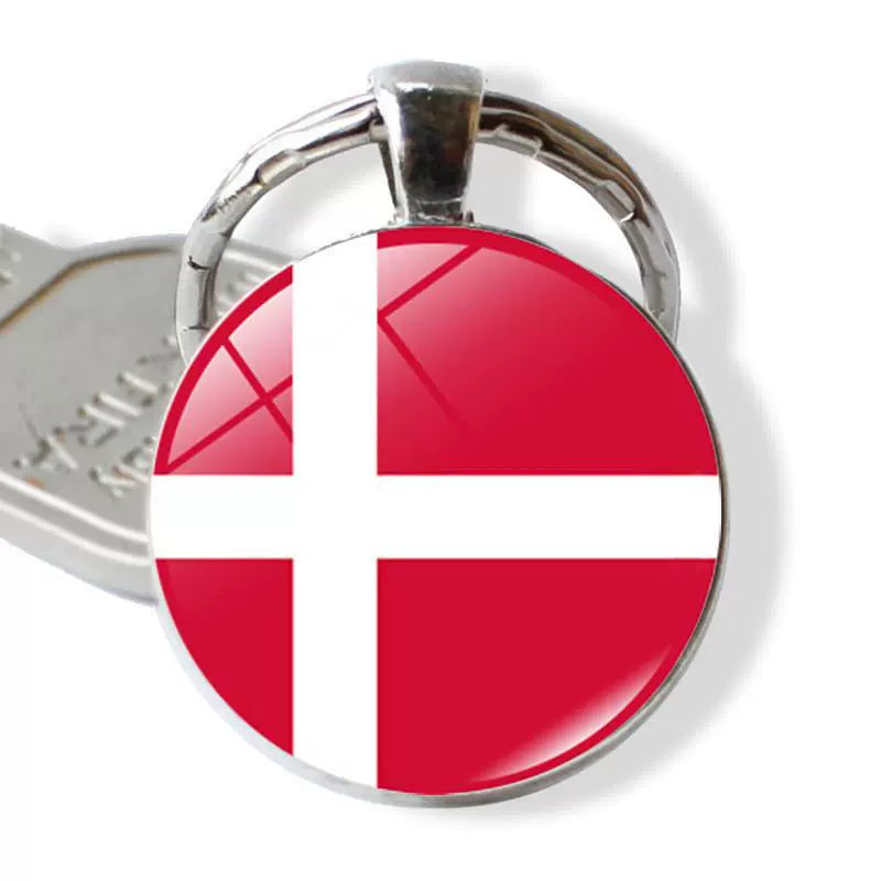 New Arrival Ukraine Russia US Keychain Pendant Cross-Border New Accessories Metal Key Ring Creative Gift