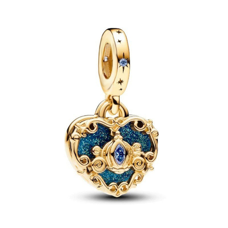 Diy handmade beaded star moon owl turtle hanging blue zinc alloy jewelry wholesale