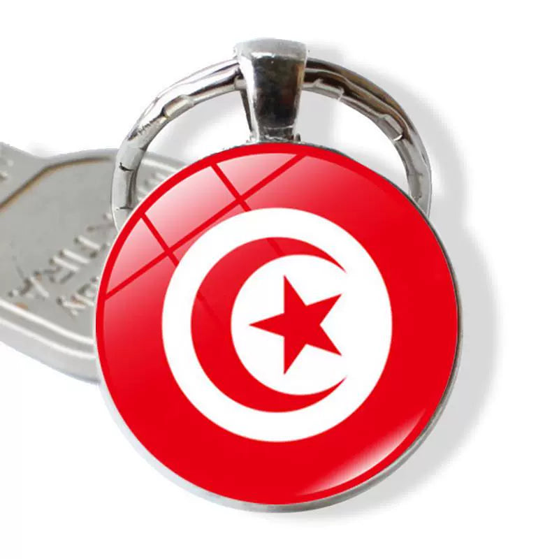 New Arrival Ukraine Russia US Keychain Pendant Cross-Border New Accessories Metal Key Ring Creative Gift