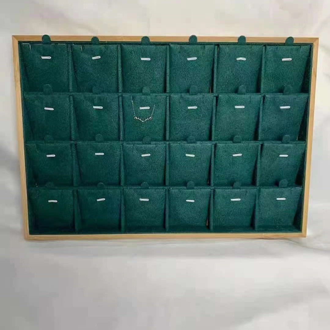 New Bamboo and Wood Jewelry Necklace Display Rack Earrings Pendant Storage Rack Jewelry Display Props