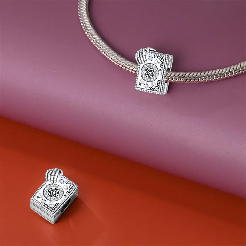 Original Charms 925 Silver Halloween Series & Flying Witch Pendant Charms Fits 3mm Original Bracelet For Women DIY Jewelry Gifts