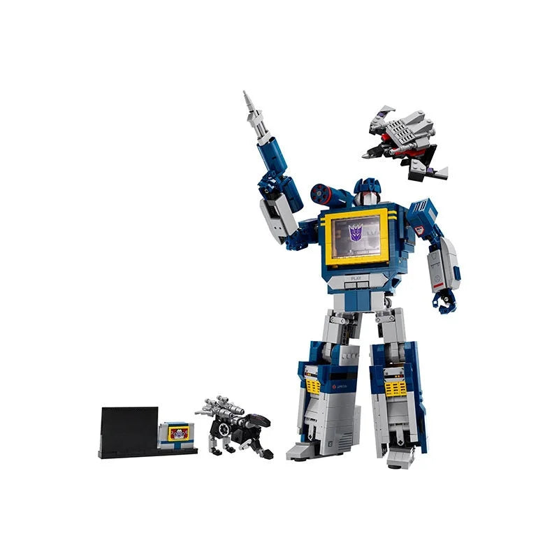 2025 New Icons 1505PCS  Blue Robot Model Building Blocks Creative Truck Car Mech Bricks Assembly   For Boy Toys Holiday Gift