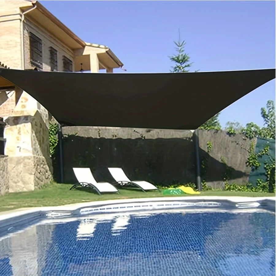 Professional - Grade Sunshade Net Cloth Set - 85% Efficient Sun - Shading Rate, with Matching Hanging Ropes! The Black Encrypted