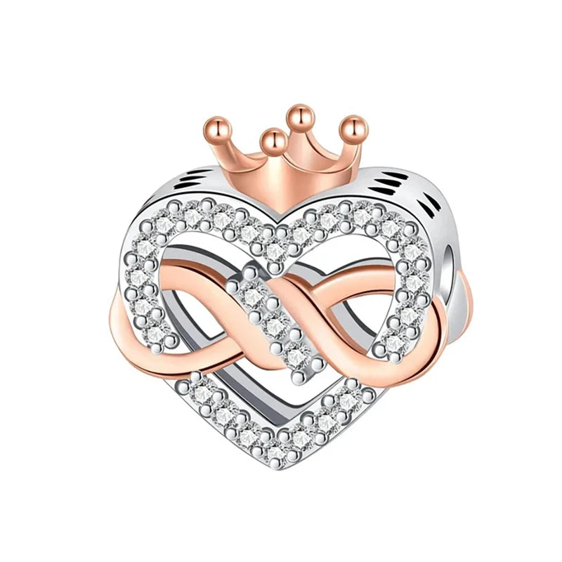 Valentine's Day Charm An Arrow Pierces The Heart Pendant Forever Love Bead Fit Original Bracelet DIY Accessories Jewelry Gift