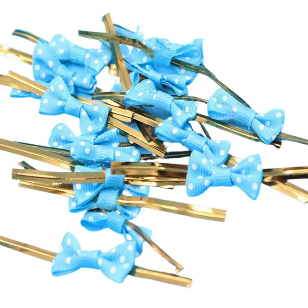 100Pcs/Set Packing Wire，Treat Bag Ties，Flexible Bendable Gift Wrapping Bow Tie Wrapping Binding Wire，for Bread Bag