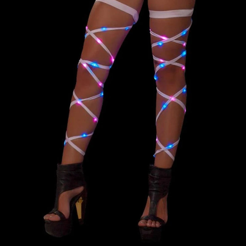 New Women's LED Rave Leg Wraps clothing accessories Personality Fashion Suitable For Multiple Scenarios LED lights Up Leg Wraps