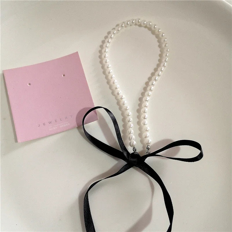 Gothic Black Peach Heart Star Pendant Necklace For Women Men Sliver Color Love Short Choker Punk Y2K Charms Jewelry Accessories