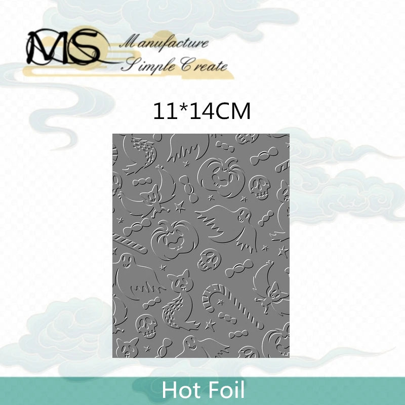 2025 Hot Foil Star Net Snow Pumpkin Halloween Christmas Background Scrapbooking Embossing Frames Card Craft Metal Cutting Dies
