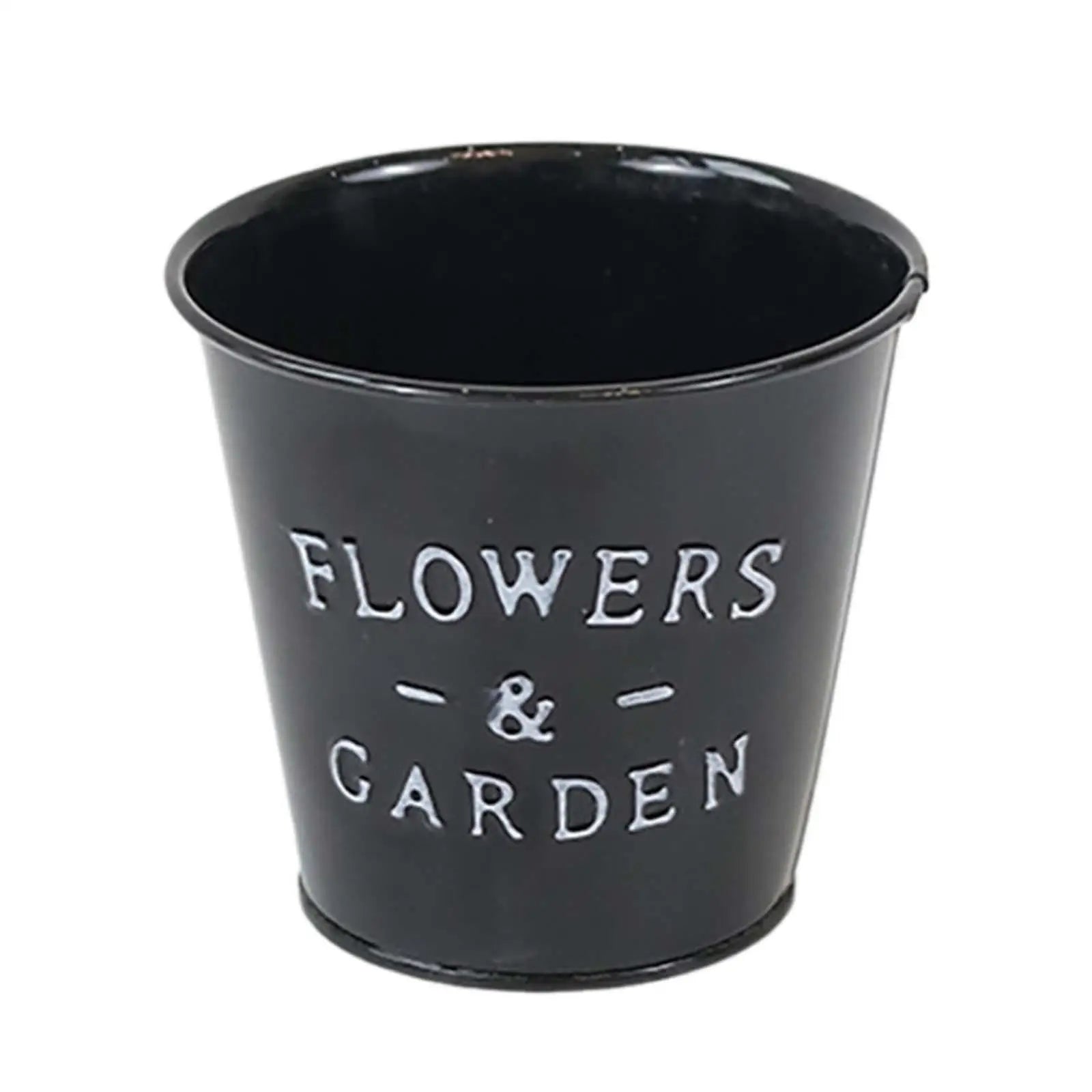 Garden Plant Flower Pot Planter Outdoor Indoor Decoration 5.1x4.7x3.5inch Round Container Multipurpose for Balconies, Patios