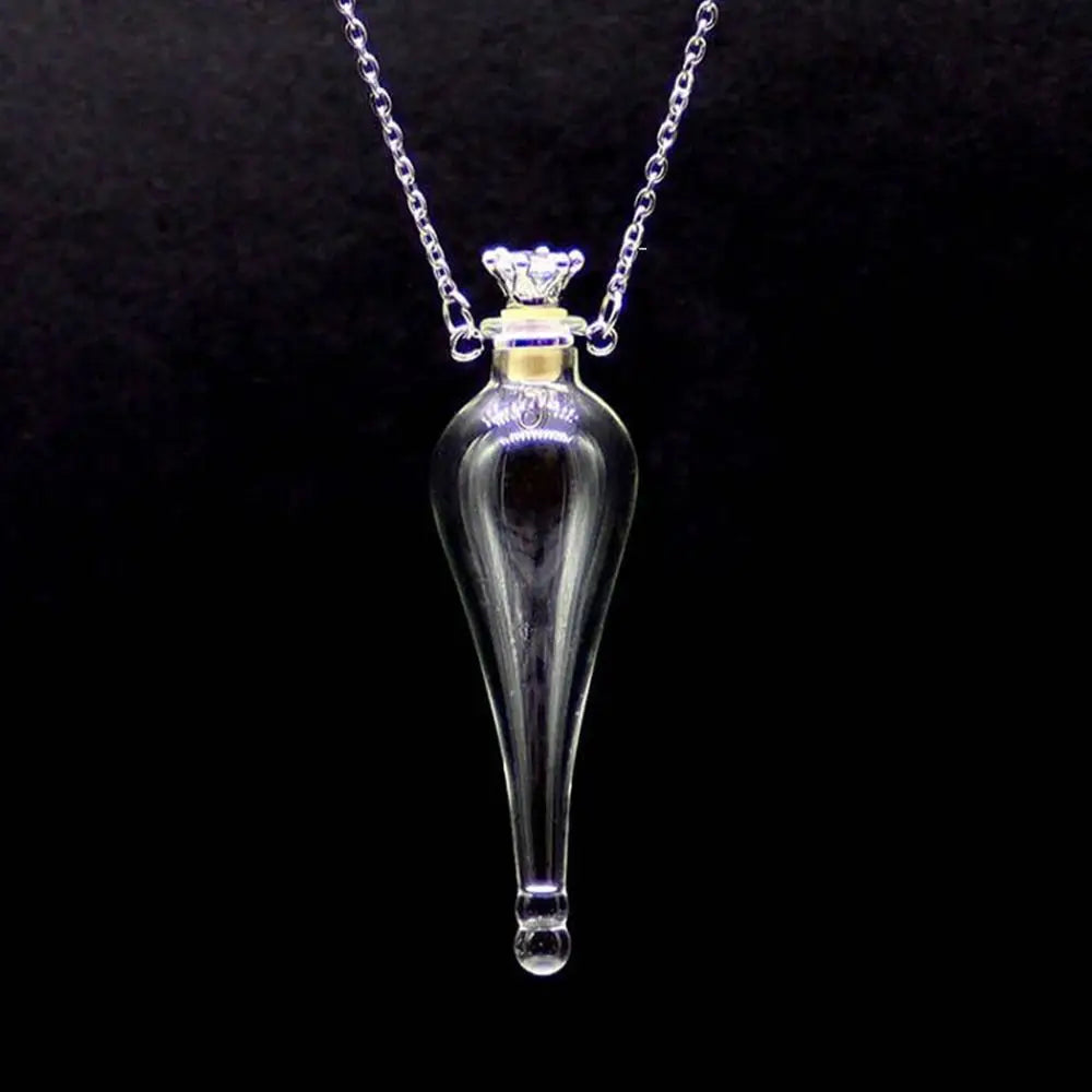 Natural Dandelion Pendant Necklace New Design Ball Transparent Glass Pendant Wishing Bottle Necklace Handmade Fashion Jewelry