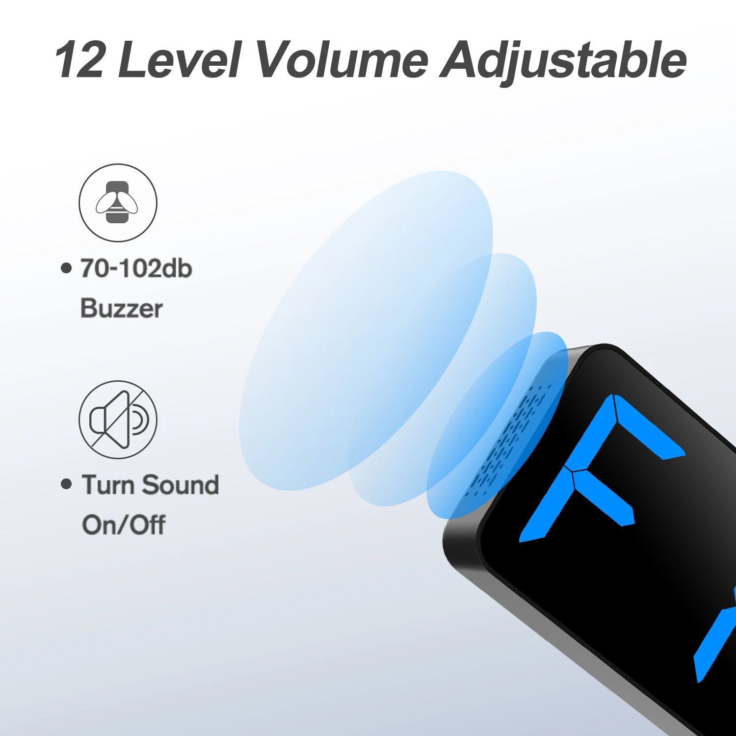 ANJANK Gym Timer 15" Large LED Display Wall Clock,Interval Workout,Count Down & Up,Stopwatch, Adjustable Volume,Upgraded Remote