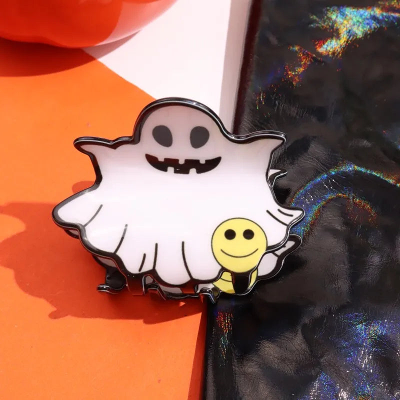 HANGZHI Dark Dragonfly Bat Spider Web Hair Clips Horror Exaggerates Halloween Hair Accessories for Women Kid New Funny Hairpin