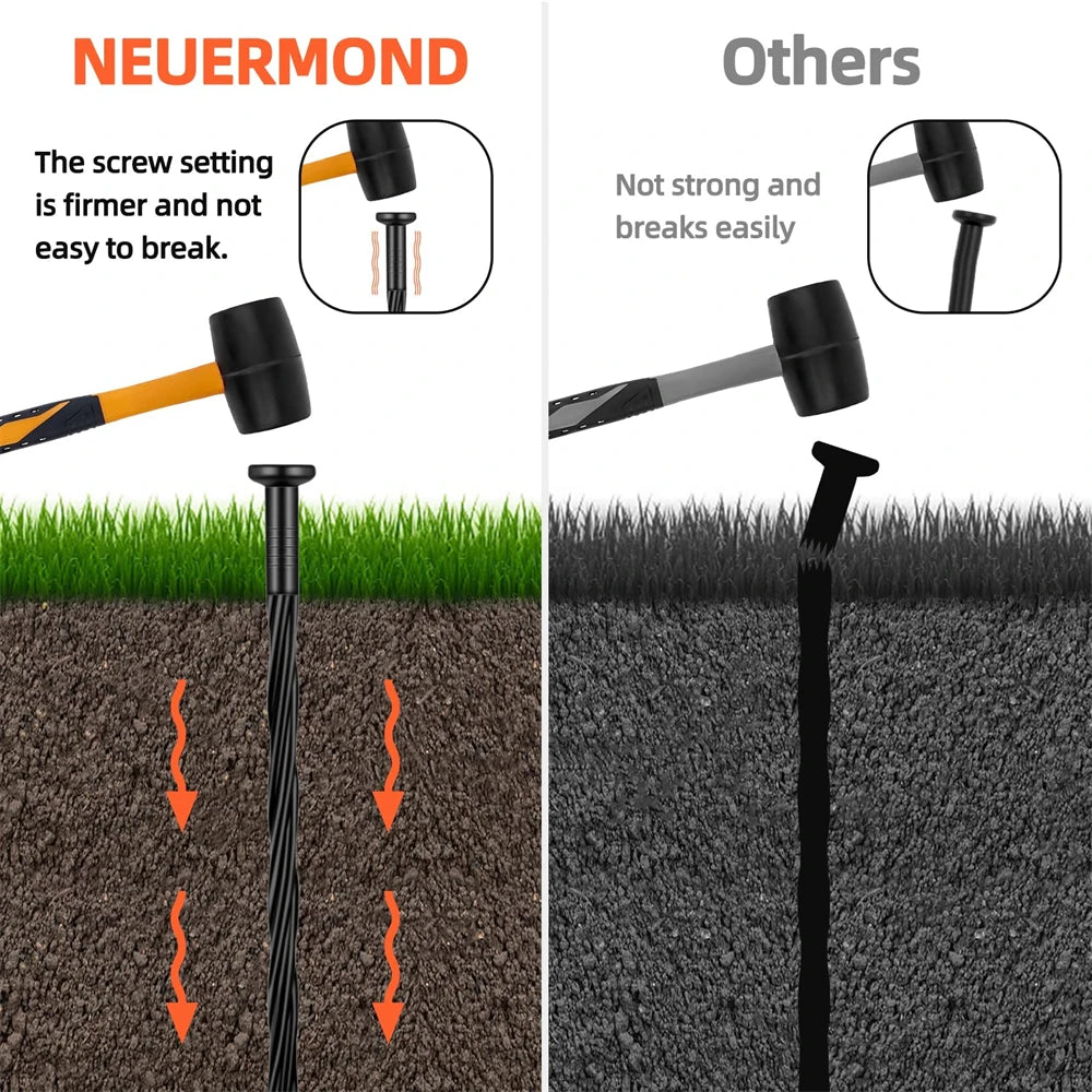 Plastic Landscape Edging Anchoring Stakes 8-Inch Garden Lawn Yard Landscaping Spikes for Paver Edging Weed  Tent Artificial Turf