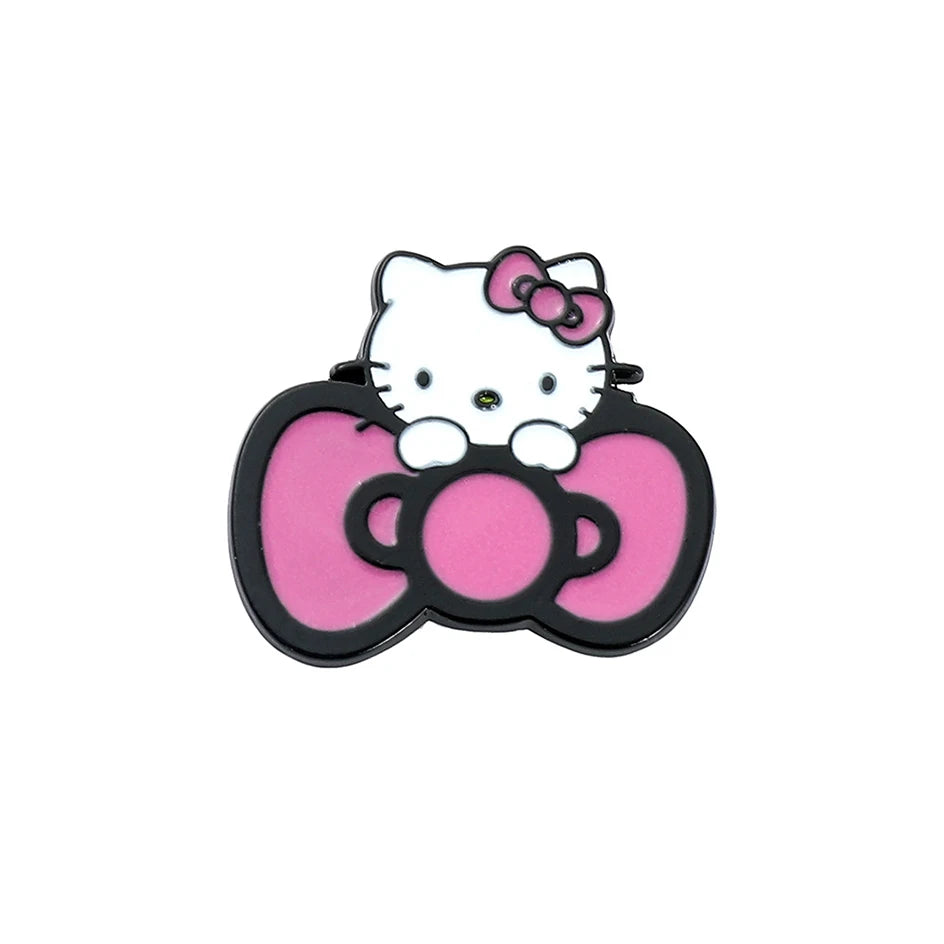 Sanrio Hello Kitty Lapel Pins For Backpacks Brooches Enamel Pin Anime Gift Kawaii Hellokitty Y2K Fashion Jewelry Accessories