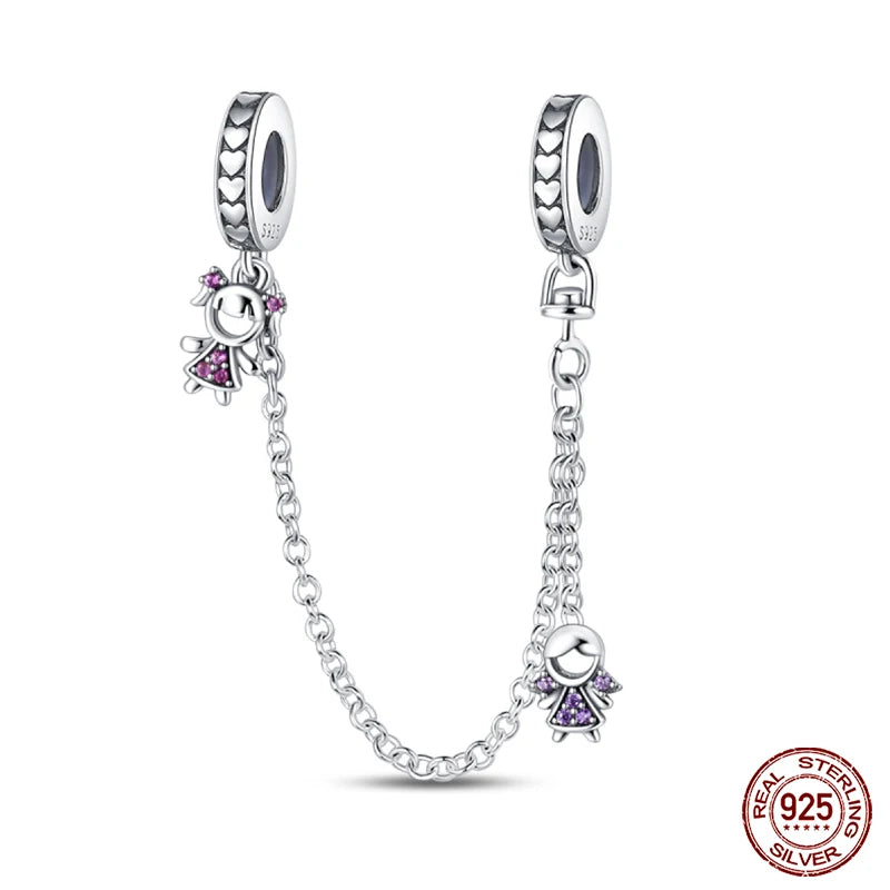 new in Real 925 Sterling Silver Boys and Girls Bicycle Charms Beads Fit Qikaola 925 Original Bracelets Fine DIY Jewelry Making