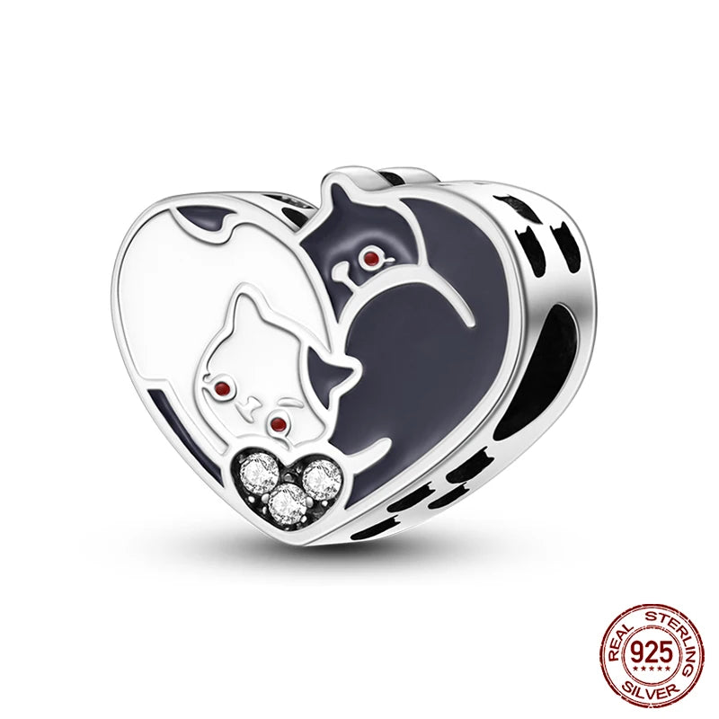 Original Ocean Series Fit 3mm Bracelet 100% Authentic 925 Sterling Silver Turtle Crab Mermaid Charm Beads DIY Jewelry Gift