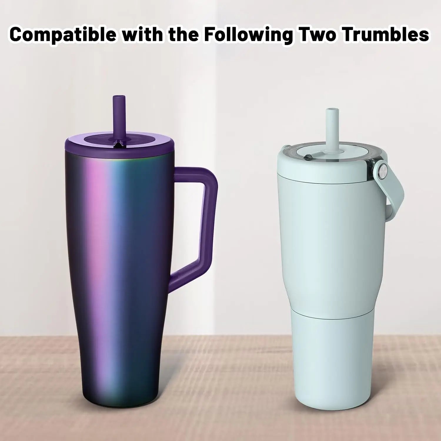 2 Pack Magnetic Straw Caps Compatible with BrüMate All Era and Resa Tumblers, Silicone Straw Caps Toppers Compatible with Brumat