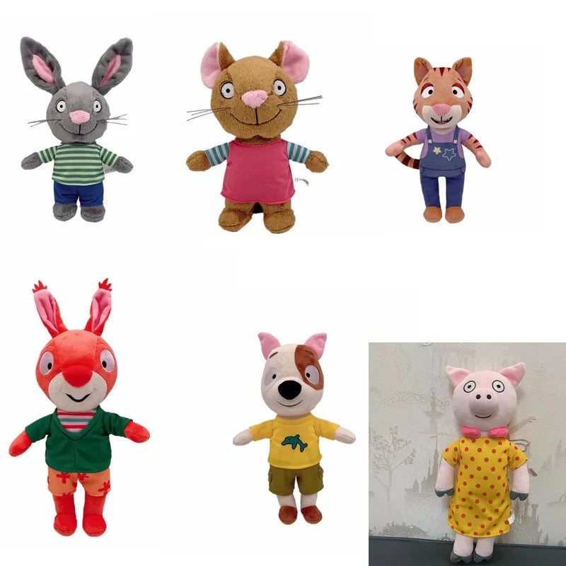 Kawaii Pip and Posy Plush Toy Anime Cartoon Stuffed Plushie Dolls Kids Girls Christmas Birthday Gifts