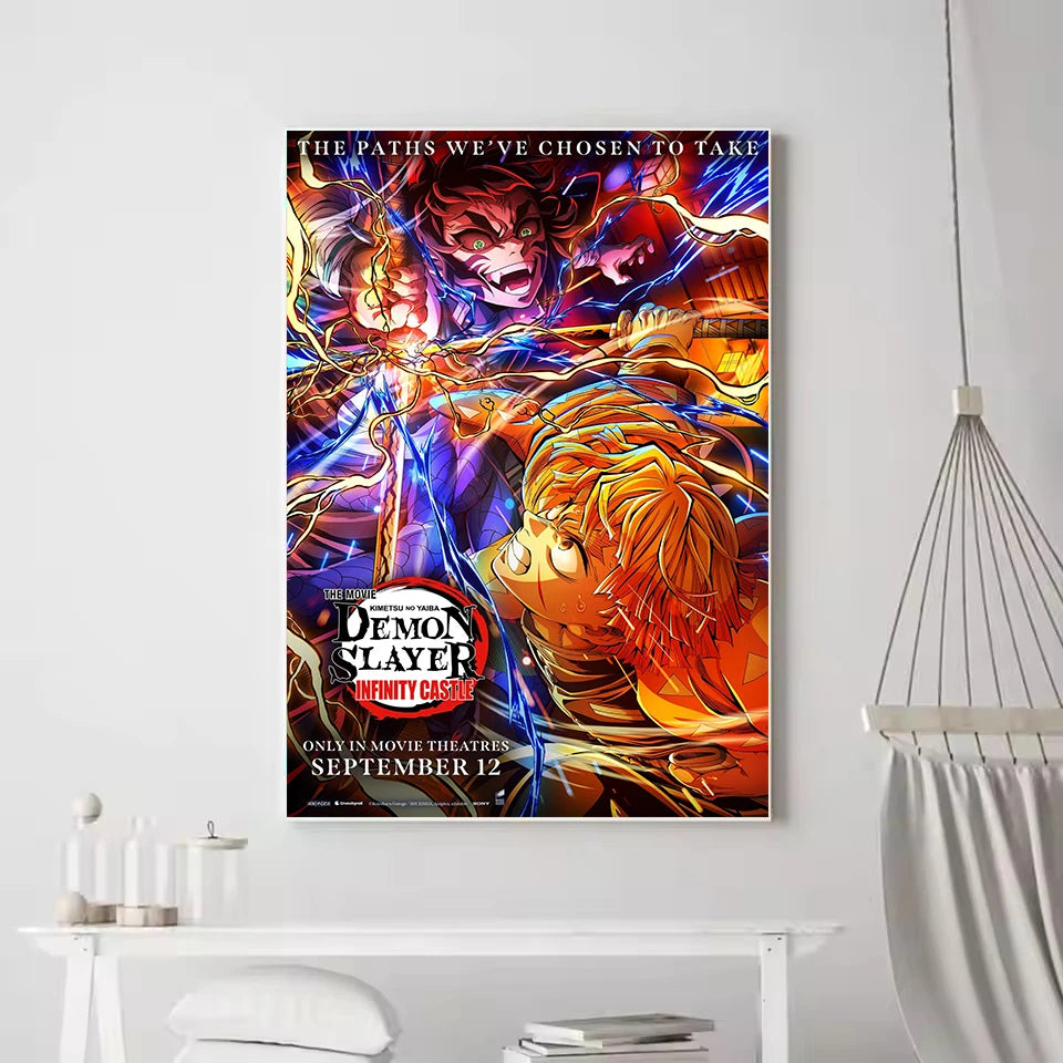 Japanese Hot Anime D-Demon Slayer Kimetsu No Yaiba Infinity Castle 2025 Manga Poster Canvas Painting Wall Pictures Home Decor