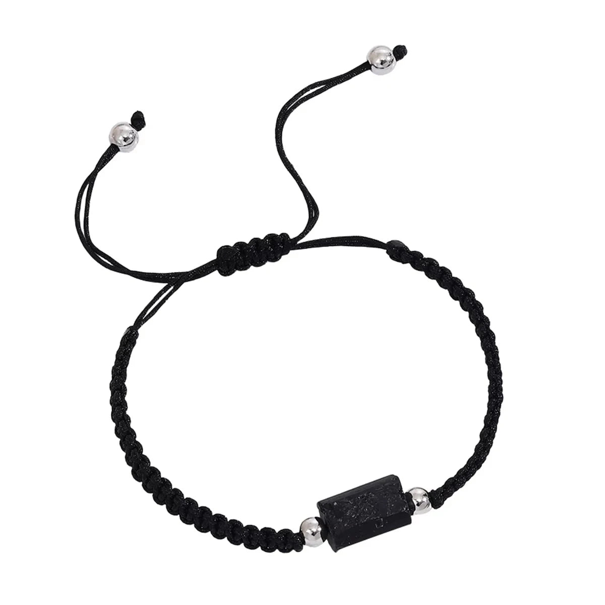 Black Tourmaline natural Bracelet for Men Women Healing Crystal Handmade Stretch Natural Stone Beaded Adjustable Jewelry Gift