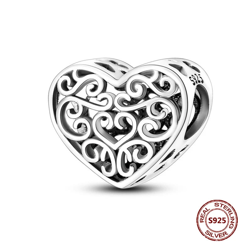 925 Sterling Silver Strawberry Turtle Owl Charm Beads Suitable For Original Bracelet Women DIY Jewelry Making Birthday Gifts