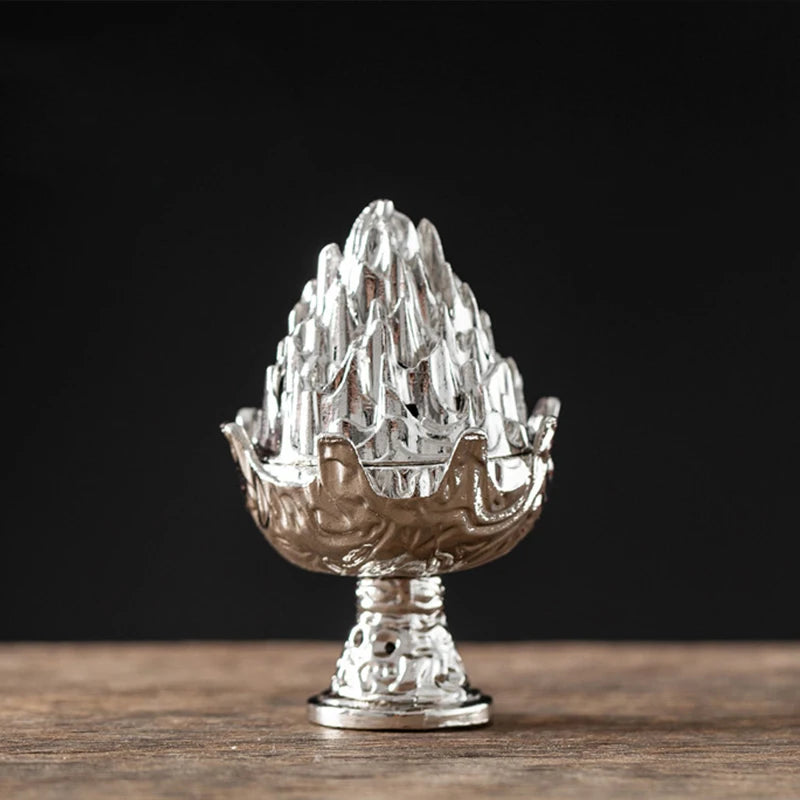 1PC Pure Natural Small Plate Fragrant Mini Incense Tablets Alloy Incense Burner Goose Pear Tent Fragrance Disk Incense Household