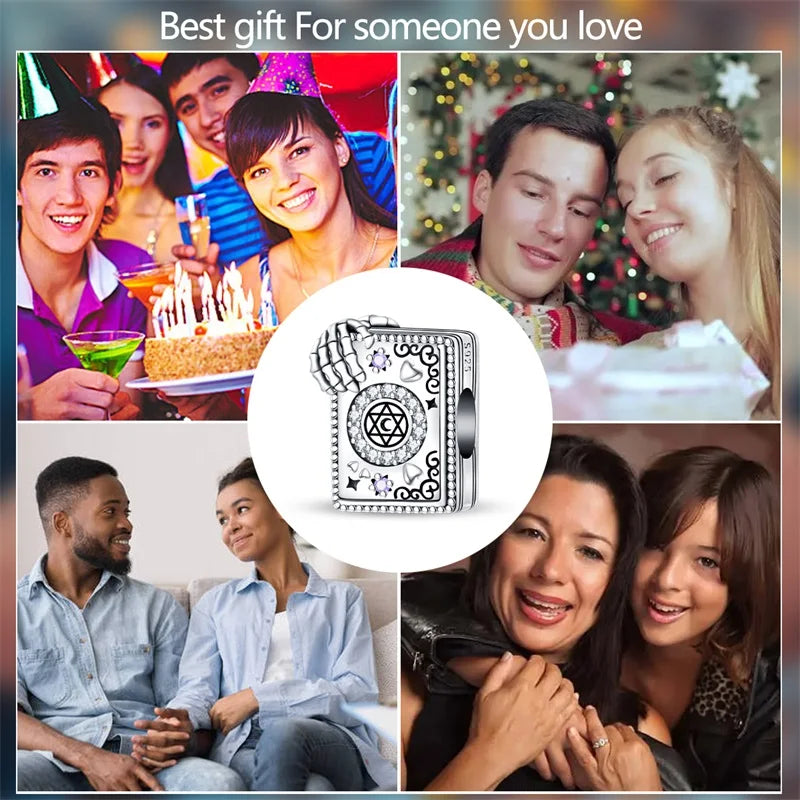 Original Charms 925 Silver Halloween Series & Flying Witch Pendant Charms Fits 3mm Original Bracelet For Women DIY Jewelry Gifts