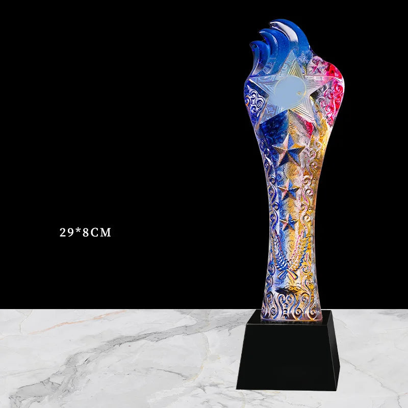 Crystal Trophy, Custom-made, annual meeting Award, Souvenirs, Home Decoration Collection, Creative, New Color