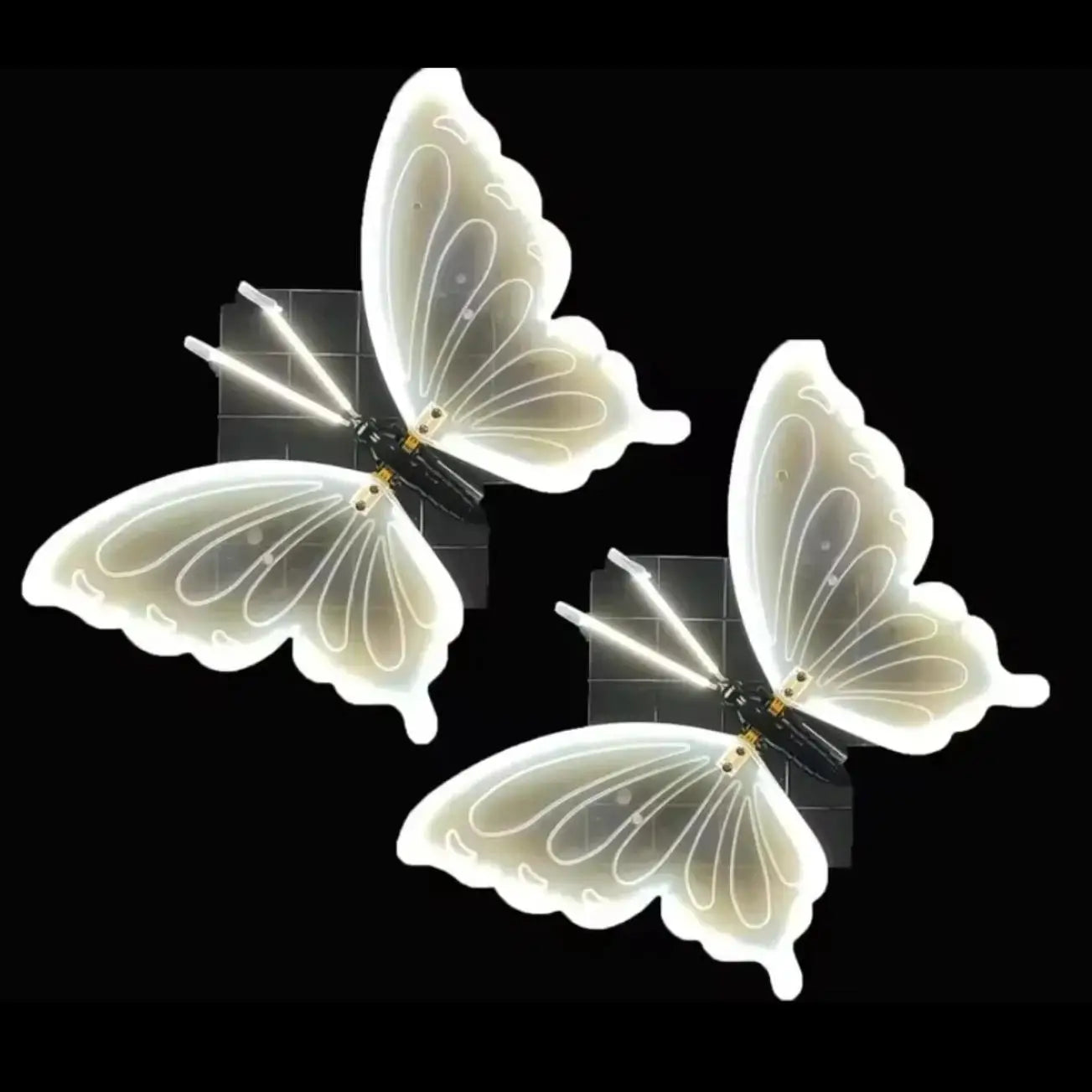 4 Pieces of LED outdoor simulation dynamic butterfly decoration realistic party wedding decorations items