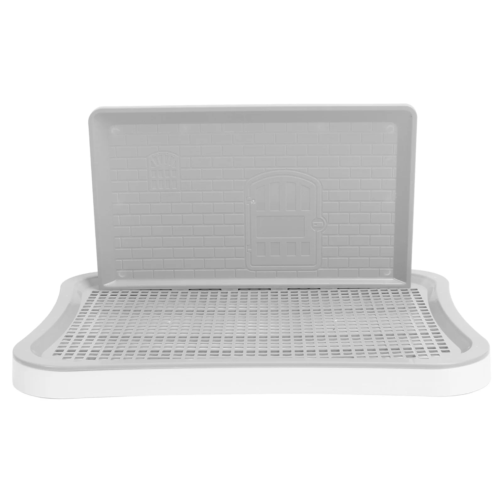 Dog Training Toilet with Wall Column Removable Portable Puppy Mesh Training Potty for Large Small Medium Pets Dog Potty Tray