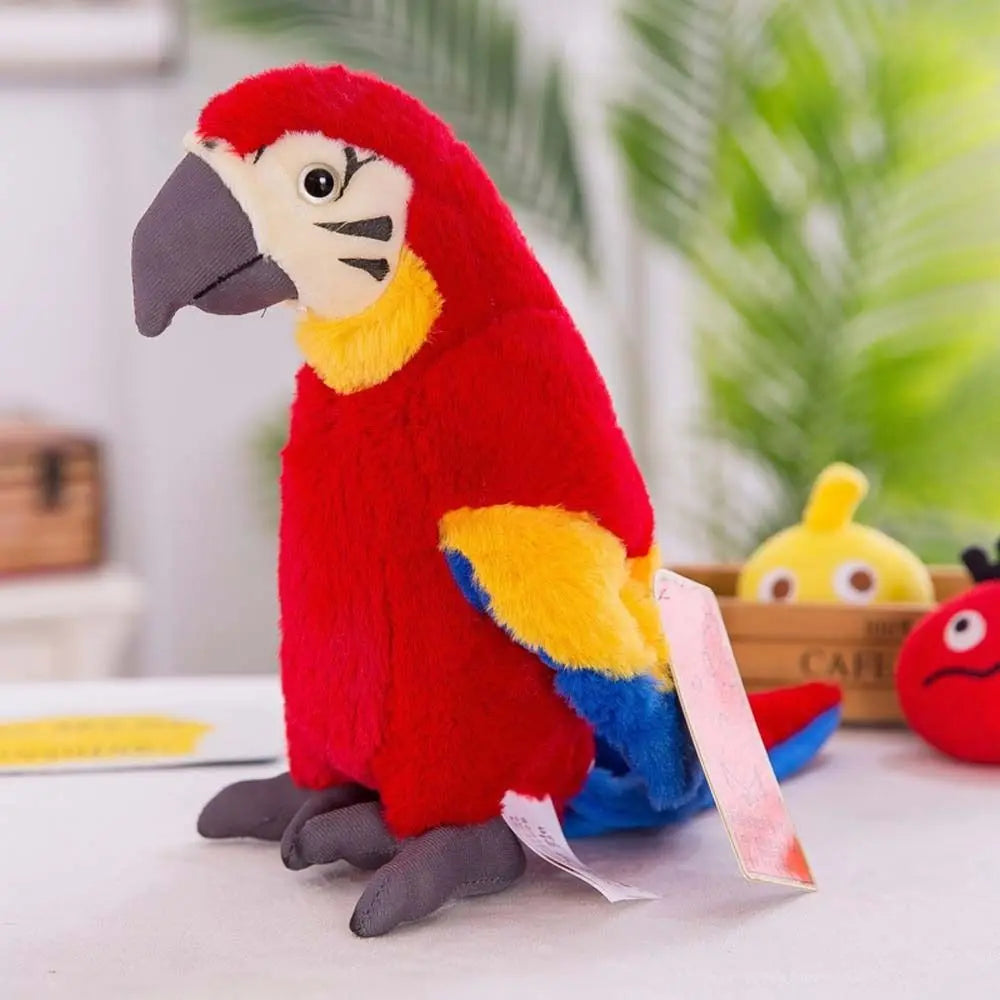 Plush Animal Toy Feather Figurine Parrot Plush Toy Parrot Plush Doll Simulation Plush Stuffed Doll Wild Animal Stuffed Toys