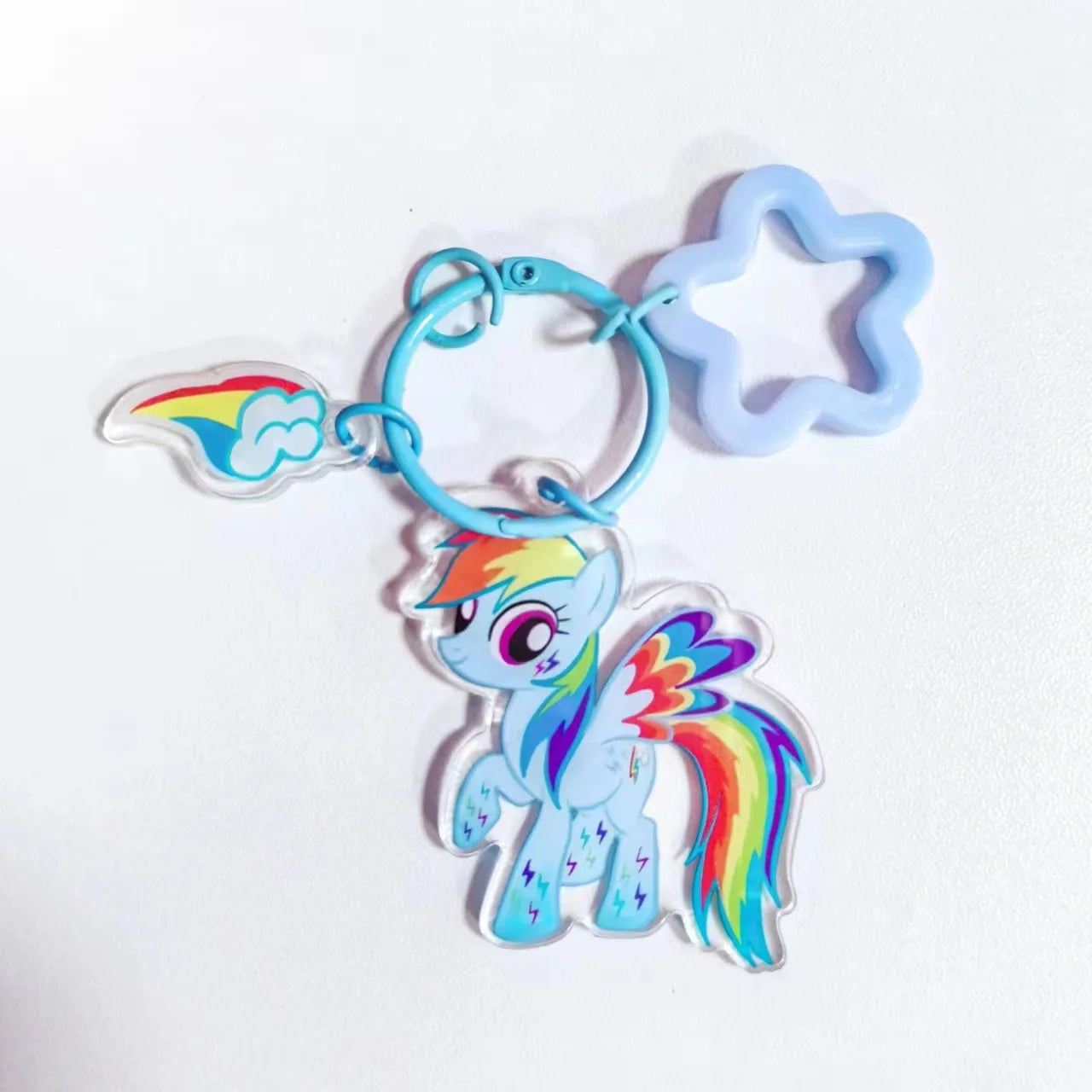 Anime Kawaii My Little Pony Keychain Unicorn Key Ring Fashion Car Keys Chain Girls Backpack Pendant New Bags Decor Toys Gift