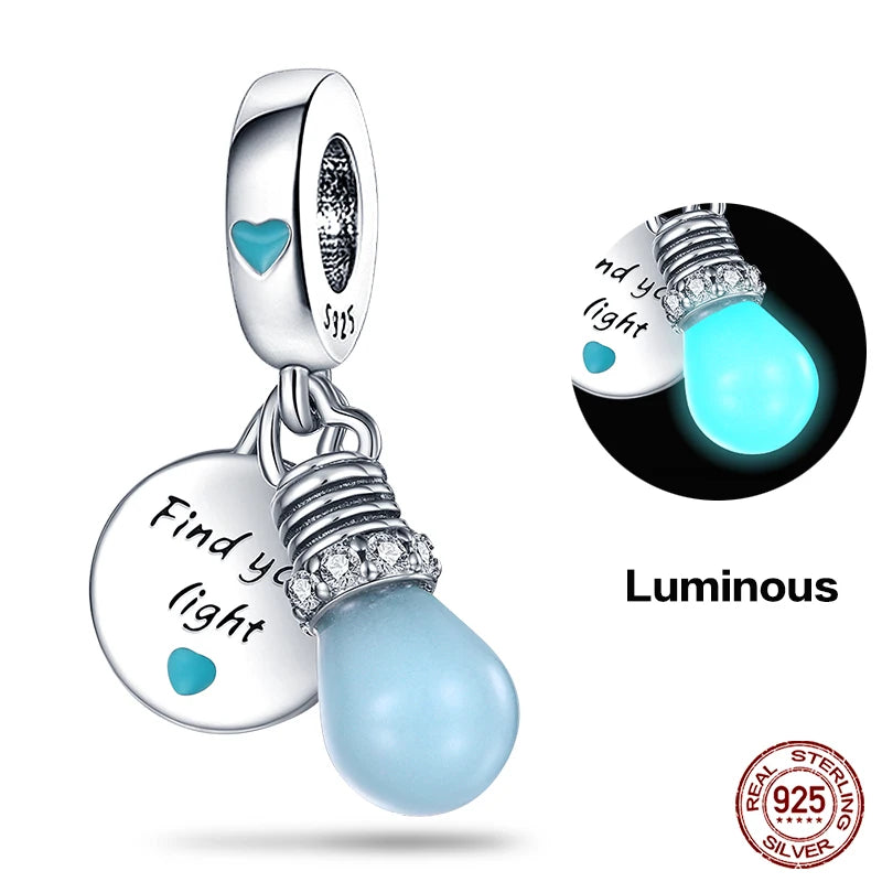 Original Ocean Series Fit 3mm Bracelet 100% Authentic 925 Sterling Silver Turtle Crab Mermaid Charm Beads DIY Jewelry Gift