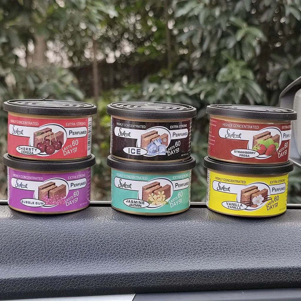 Car Flavoring Perfume Canned Air Fresheners Long-Lasting Auto Aromatherapy Wood Blocks Coffee Flavor Deodorant Supplies Amagi
