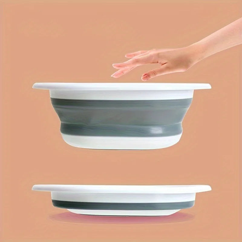 Folding Bowl Foot Bath Portable Wash Basin for Travel Silicone Folding Bowl Pedicure Tubs Foldable Basin Portable Foot Bath